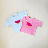 Melon Relaxed Tee - Powder Blue