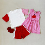 Atlas Cotton Terry Towelling Set - Apple Red