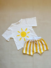 Load image into Gallery viewer, Pippa Terry Towel Striped Shorts - Yellow