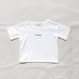 Ambrose Logo Embroidered Tee - White/Emerald