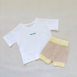 Ambrose Logo Embroidered Tee - White/Emerald