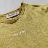 Aria Logo Tee - Saffron/White