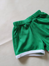 Load image into Gallery viewer, Austin Contrast Waffle Cotton Set - Green/White (ONLINE EXCLUSIVE)