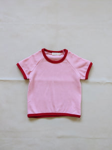 Austin Contrast Waffle Cotton Set - Pink/Red (ONLINE EXCLUSIVE)