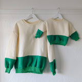 Teen Frankie Colour Block Jumper - Green