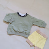 Hansel Logo Neck Jumper - Sage
