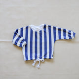 Haze Terry Towel Striped Set - Blue