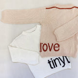Oakie Logo Knit Jumper - Peach/Cinnamon