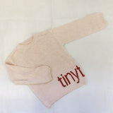 Oakie Logo Knit Jumper - Peach/Cinnamon