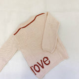 Oakie Logo Knit Jumper - Peach/Cinnamon