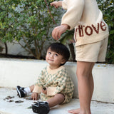 Oakie Logo Knit Jumper - Peach/Cinnamon