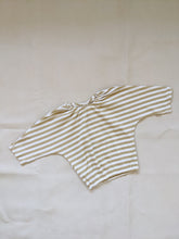 Load image into Gallery viewer, Indigo Ribbed Cotton Stripe Set - Beige/White