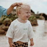 Ambrose Logo Embroidered Tee - White/Emerald