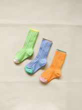 Load image into Gallery viewer, Sherbet Ribbed Socks - Blue
