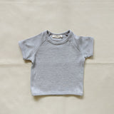 Teddy Waffle Cotton Set - Grey