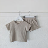 Teddy Waffle Cotton Set - Oat