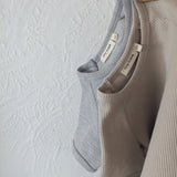 Teddy Waffle Cotton Set - Grey