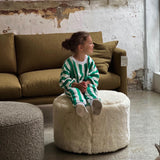 Haze Terry Towel Striped Set - Green