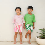 Aria Logo Tee - Lime/White