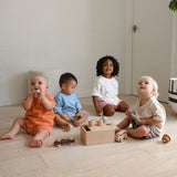 Ambrose Logo Embroidered Tee - Burnt Orange/White