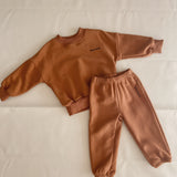 Woodie 3D Logo Tracksuit - Cinnamon