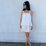 Women's Annie Mini Dress - White/Red