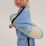 Wes Terry Towelling Set - Powder Blue/Dark Chocolate