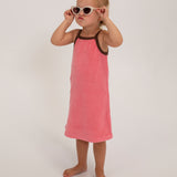 Stevie Terry Towelling Dress - Pink/Dark Chocolate