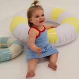 Stevie Terry Towelling Dress - Powder Blue/Red (ONLINE EXCLUSIVE)