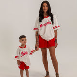 Women's Sicily Waterproof Shorts - Red/White