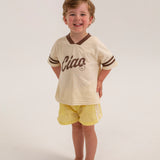 Sicily Waterproof Shorts - Butter Yellow/White