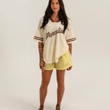 Women's Sicily Waterproof Shorts - Butter Yellow/White