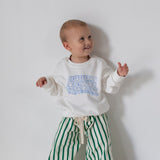 Parker Numbers Relaxed Pullover - White/Blue
