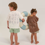 Stars Relaxed Tee - White/Navy