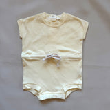 Baby Cotton Onesie in Pale Yellow SAMPLE - 6-12m