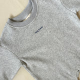 Otto Puff Circle Logo Romper - Grey Marle