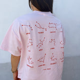 Women's Stars Relaxed Tee - Pink/Red