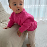 Ansel Cotton Knit Jumper - Bubblegum