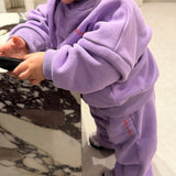 Oslo Wide Leg Tracksuit - Lilac
