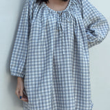Women's Aimee Check Dress - Blue/White/Grey Check