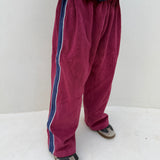 Monty Racer Pants - Wine/Navy