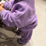 Oslo Wide Leg Tracksuit - Lilac