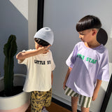 Little Star Relaxed Tee - Lilac/Green