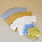 Carter Terry Towelling Shorts - Sky
