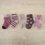 Fun Sock Pack (Pack of 5) - Pink