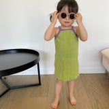 Elsie Mini Ribbed Dress - Pear/Lavender