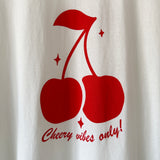 Adult Cheery Vibes Cropped Tee
