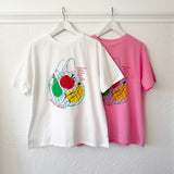 Adult Farmer's Market Relaxed Tee - White