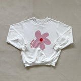 Adult Flower Jumper - White/Pink