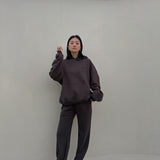 Adult Sporty Cotton Hoodie - Charcoal